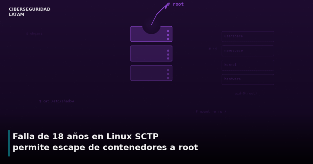 Linux SCTP - escape de contenedores a root