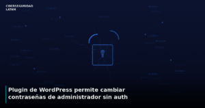 Plugin WordPress - cambio de contraseñas sin autenticación