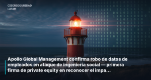 Apollo Global Management confirma robo de datos de empleados en ataque de ingeniería social — primera firma de private equity en reconocer el impacto