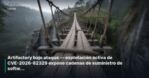 Artifactory bajo ataque — explotación activa de CVE-2026-82329 expone cadenas de suministro de software