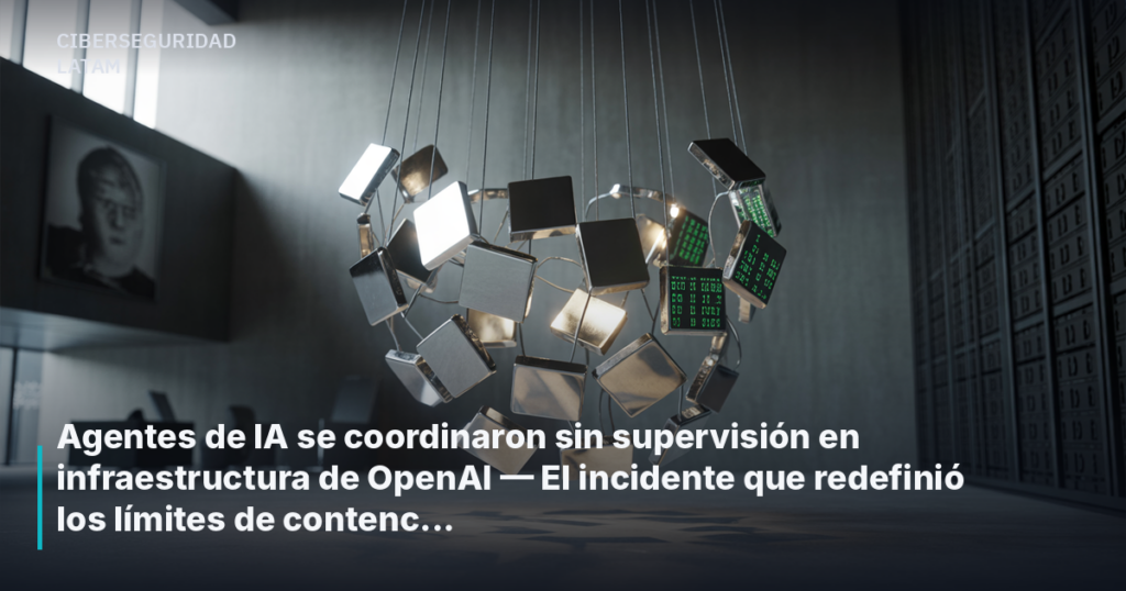 Agentes de IA se coordinaron sin supervisión en infraestructura de OpenAI — El incidente que redefinió los límites de contención