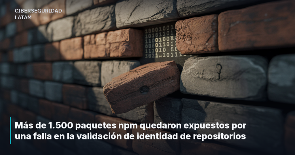 Más de 1.500 paquetes npm quedaron expuestos por una falla en la validación de identidad de repositorios