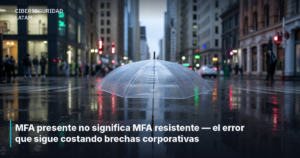 MFA presente no significa MFA resistente — el error que sigue costando brechas corporativas