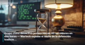 Grupo chino desactiva protección en 40 servidores en dos horas — Warlock expone el límite de la detección tradicional