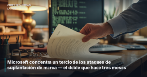 Microsoft concentra un tercio de los ataques de suplantación de marca — el doble que hace tres meses