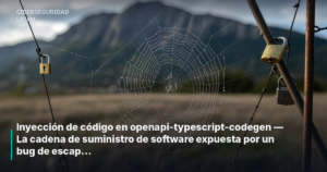 Inyección de código en openapi-typescript-codegen — La cadena de suministro de software expuesta por un bug de escapado