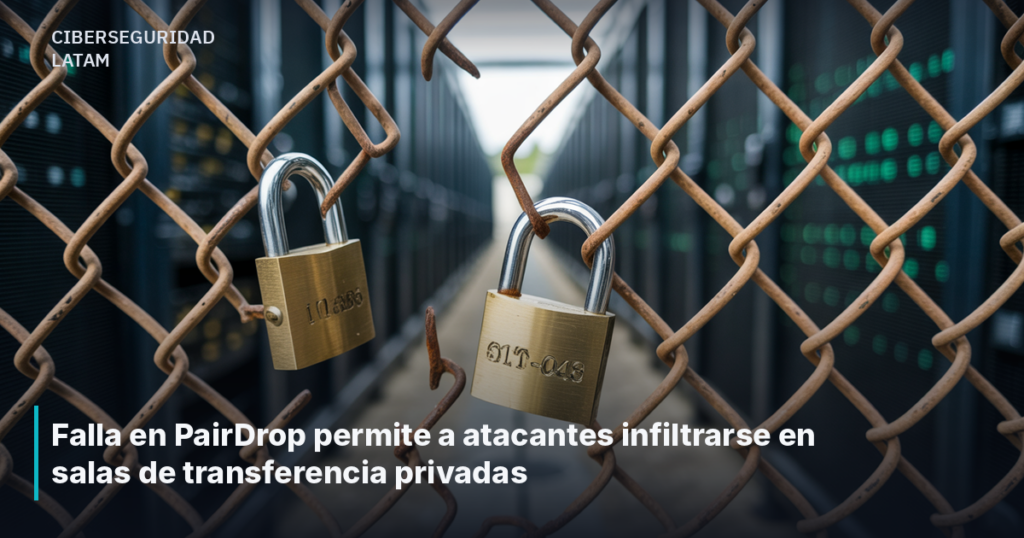 Falla en PairDrop permite a atacantes infiltrarse en salas de transferencia privadas