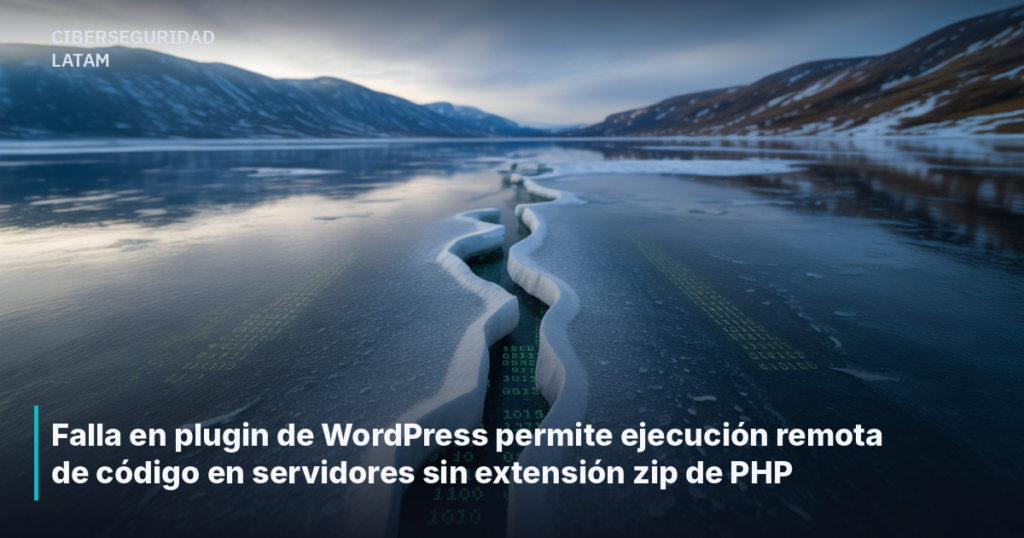 Falla en plugin de WordPress permite ejecución remota de código en servidores sin extensión zip de PHP
