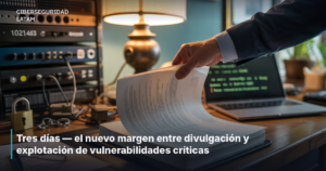 Tres días — el nuevo margen entre divulgación y explotación de vulnerabilidades críticas