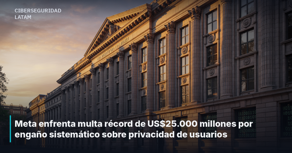 Meta enfrenta multa récord de US$25.000 millones por engaño sistemático sobre privacidad de usuarios