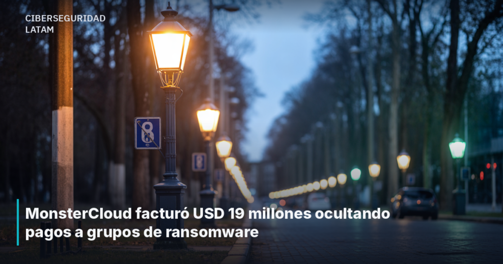 MonsterCloud facturó USD 19 millones ocultando pagos a grupos de ransomware